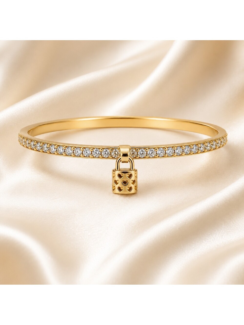 Coach Women's Iconic Crystal Pavé Padlock Tennis
